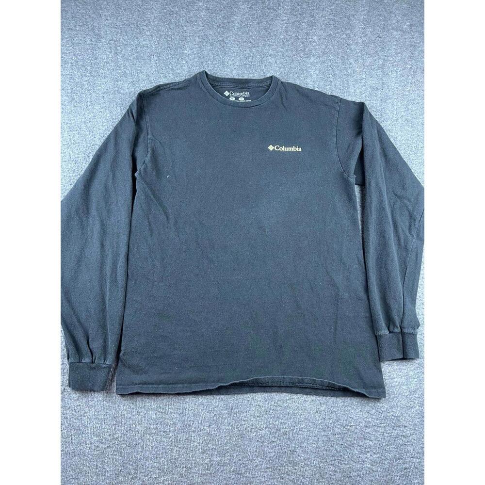 Columbia Long Sleeve Black‎ Activewear Shirt Size Medium
